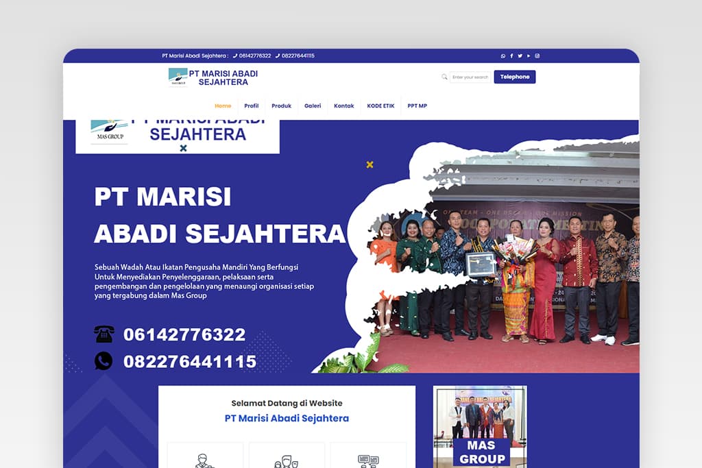 Re-branding Perusahaan Baru Dengan Website Baru & Menaikkan Exposure Perusahaan - Preview